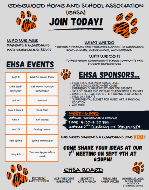 EHSA 25-26 Calendar