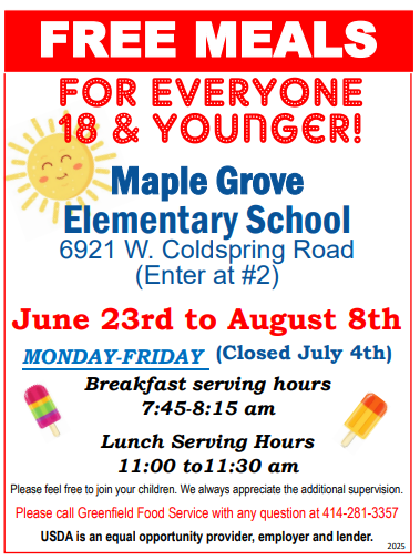 Summer Meals Flyer